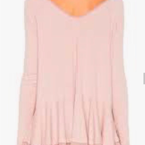 NWT free people long sleeve shirt with thumb holes - Picture 2 of 6